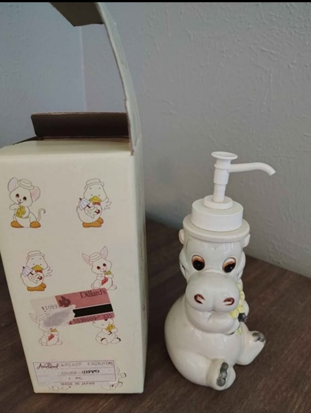 Andre Richard made in Japan vintage Hippo soap pump dispenser